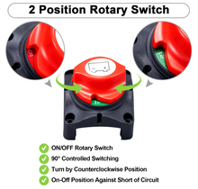 Load image into Gallery viewer, 2 Position Battery Master Switch - 12V to 48V DC, 300A Continuous Current