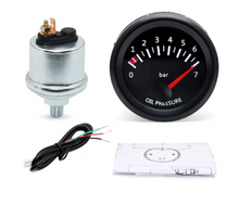Load image into Gallery viewer, 2 inch 52mm Bar Oil Pressure Gauge Kit Analogue