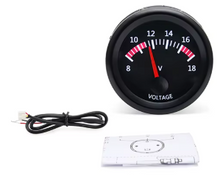 Load image into Gallery viewer, 52mm 2" 12V Voltage Gauge Meter Kit Analogue