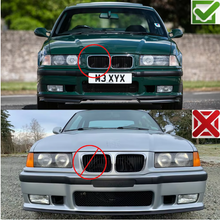 Load image into Gallery viewer, BMW E36 Grille Grill Pair Matte Black BMW E36 318/328/328 1994-1996