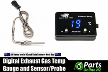 Load image into Gallery viewer, Digital EGT Exhaust Gas Temperature Gauge and Sensor Kit - Blue LED