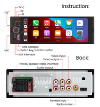 Load image into Gallery viewer, 6.86" 1-DIN CarPlay & Android Auto Multimedia Head Unit