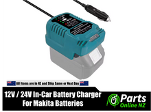 Load image into Gallery viewer, 12V / 24V In-Car Battery Charger For Makita 18V Batteries