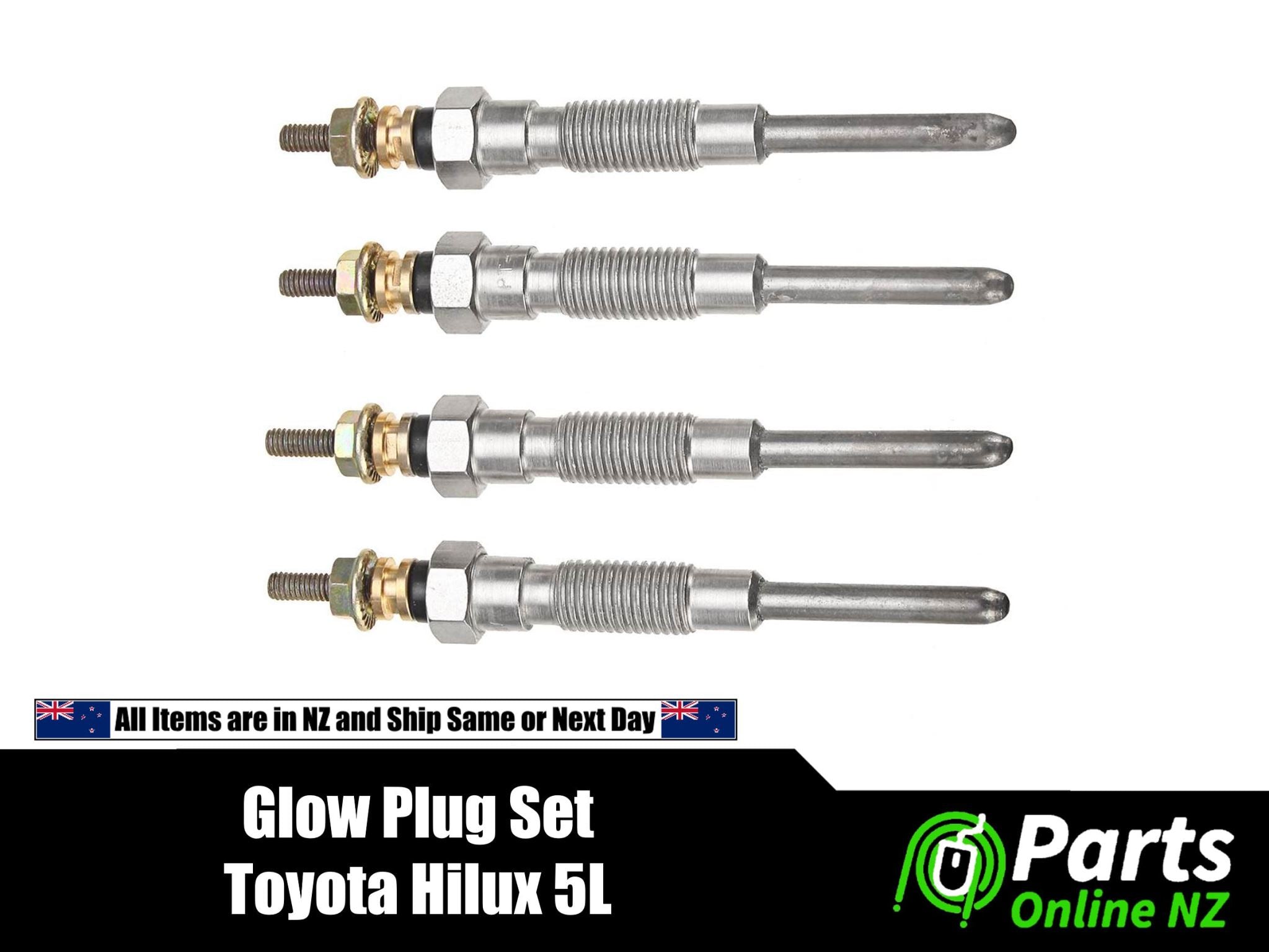 4Pcs Diesel Heater Glow Plugs For Toyota Hilux LN167 LN172 3.0L 5L Die