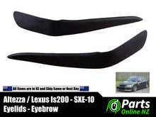 Load image into Gallery viewer, Eyelids Eyebrows, GXE10 SXE10 IS200 Lexus Altezza / Altezza Gita headlight trim matte