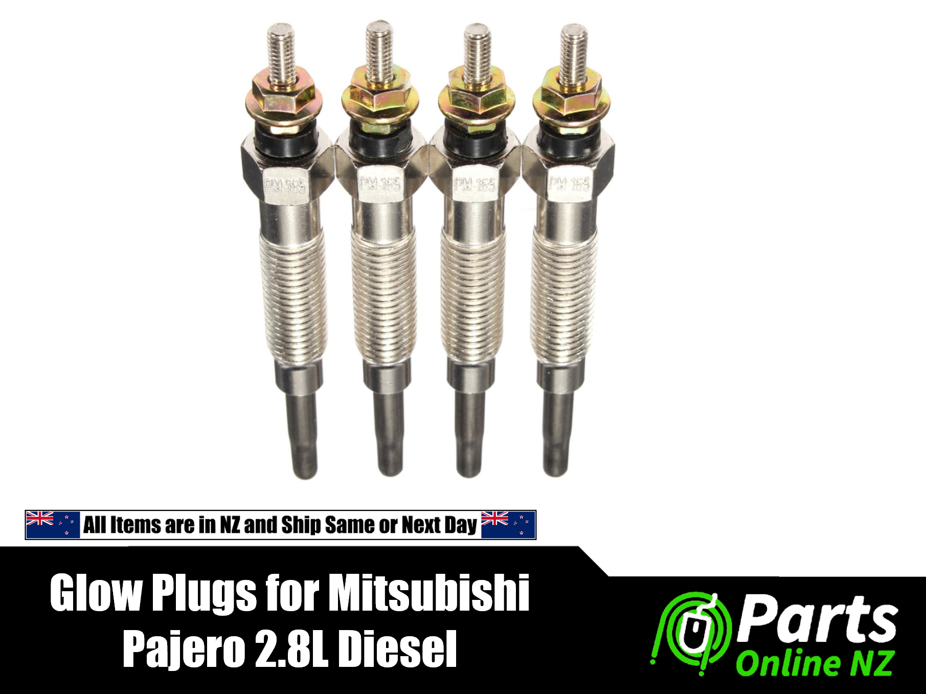 4pcs Glow Plug MITSUBISHI PAJERO 2.8 Diesel 4M40 Motor Parts Online NZ