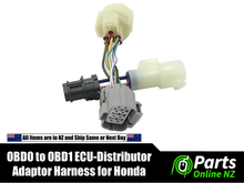 Load image into Gallery viewer, OBD0 to OBD1 ECU Distributor Adaptor Connector Wire Harness Cable For Honda