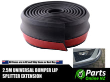 Load image into Gallery viewer, Universal Front Rear Side Bumper Lip Splitter Spoiler Valance Chin Car Lip 2.5M