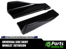 Load image into Gallery viewer, Universal Aero Rear Bumper Lip / Winglets / Side Skirt Extension Winglet (34cm)