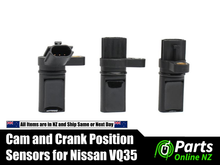 Load image into Gallery viewer, VQ35 VQ35DE VQ35-DE Cam and Crank Position Sensor Set for Nissan 350Z Maxima