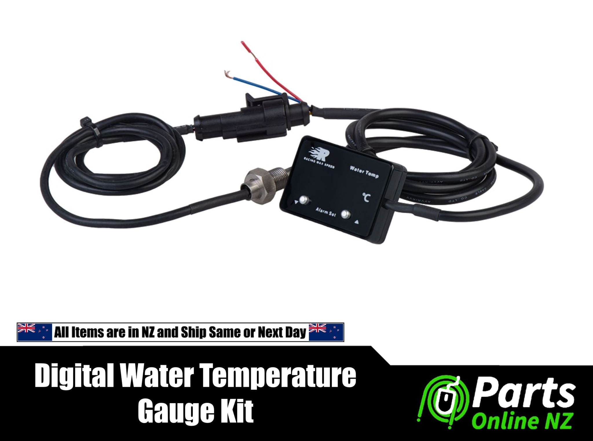 Digital Water Temperature Gauge and Sensor Kit Parts Online NZ