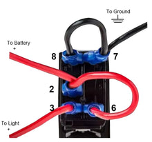 Load image into Gallery viewer, Waterproof Rocker Switch OFF ROAD LIGHTS for 4WD Off Road Marine
