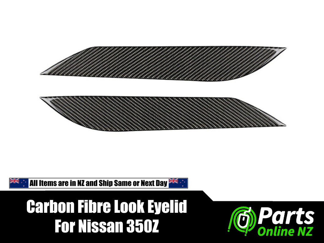 Carbon Fiber Headlight trim Cover Eyelid Parts Sticker for Nissan 350Z