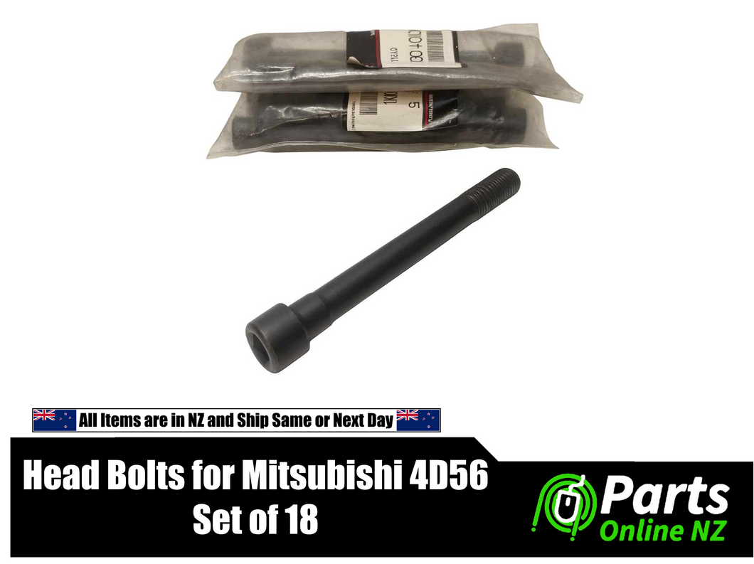 Head Bolts for 4D56 – Genuine Mitsubishi (MD040514) – Set of 18