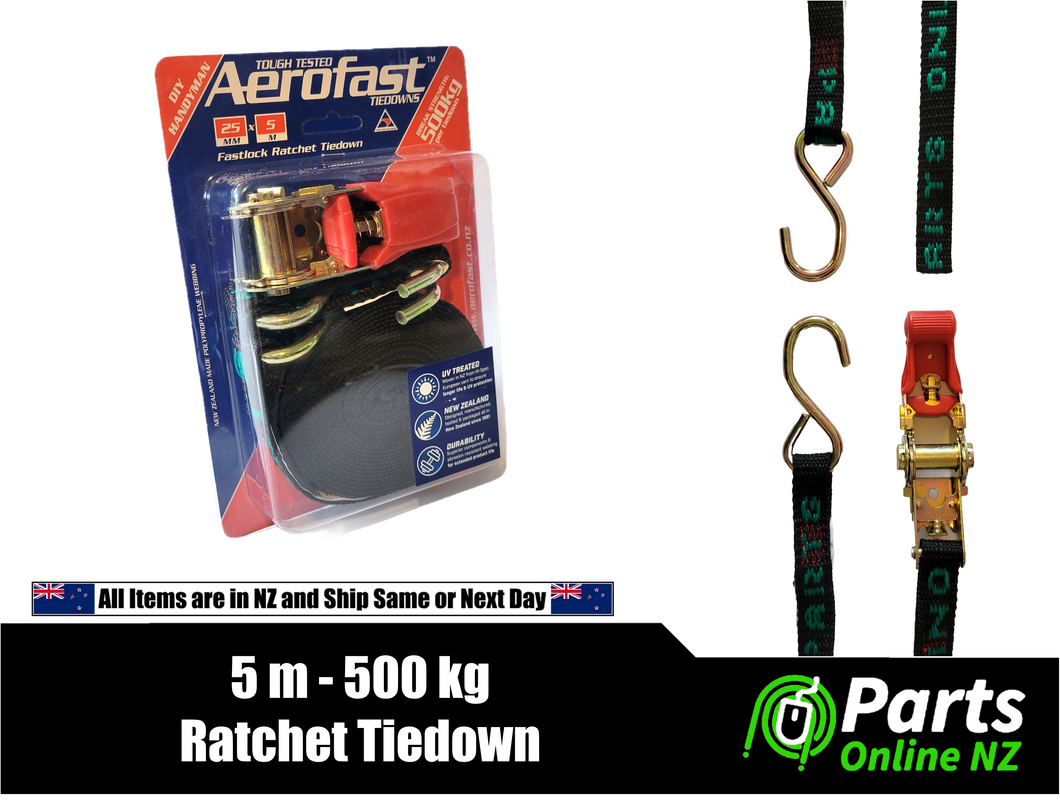 Aerofast Ratchet Tiedown - 5m, 500kg