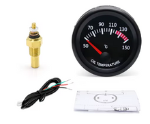 Load image into Gallery viewer, 52mm 2&quot; 12V Oil Temp Gauge Meter Analogue
