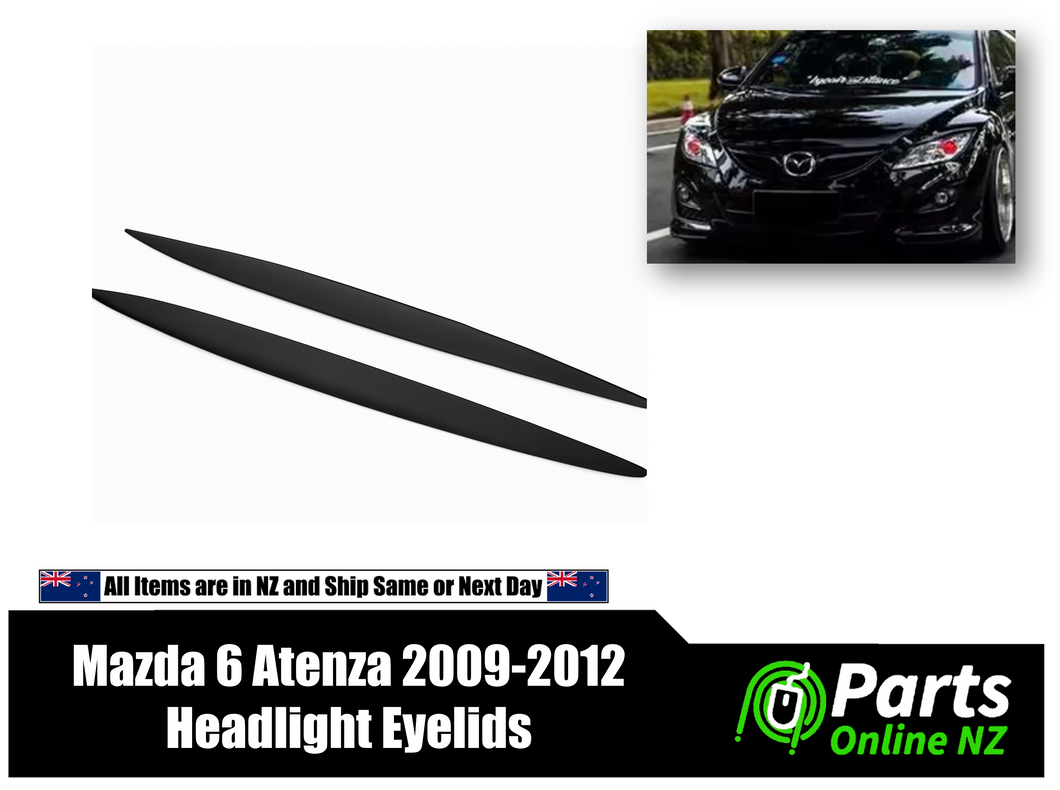Fibreglass Headlight Eyebrows – Mazda 6 / Atenza (2009-2012)