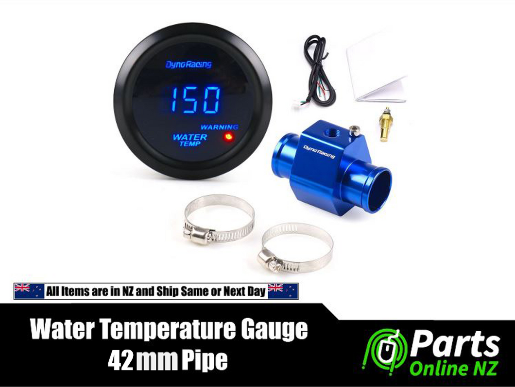 Digital Water Temperature Gauge and Sensor Kit with Pipe Adapter 42mm