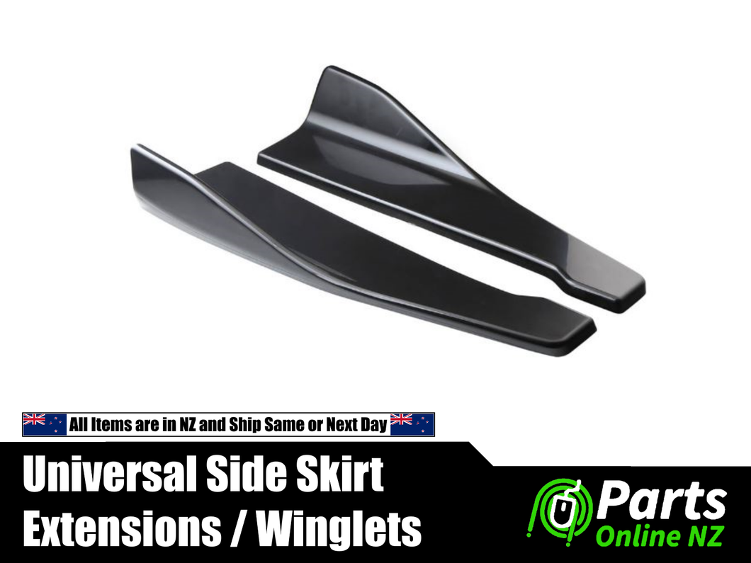 Universal Aero Rear Bumper Lip / Winglets WINGLET / Side Skirt Extensions (48cm)