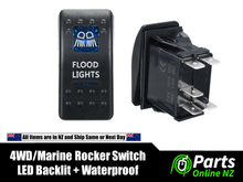 Load image into Gallery viewer, Waterproof Rocker Switch FLOOD LIGHTS for 4WD Off Road Marine
