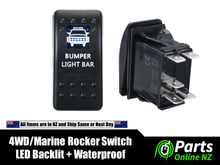 Load image into Gallery viewer, Waterproof Rocker Switch BUMPER LIGHT BAR for 4WD Off Road Marine
