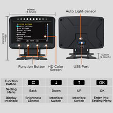Load image into Gallery viewer, OBD2 OBDII Multifunction Gauge and Code Reader AUTOOL X50 Boost, volt, temp etc
