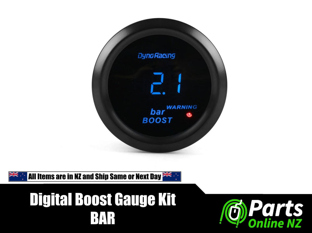 Digital Boost BAR Gauge and Sensor Kit 52MM 2