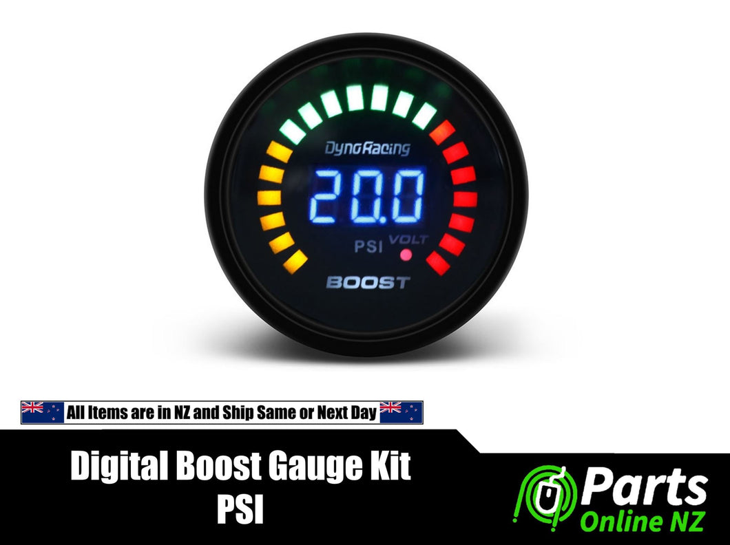 Digital Boost PSI Gauge and Sensor Kit 52MM 2