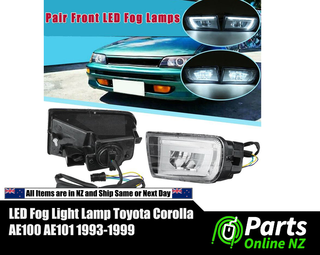 1 Pair Front Bumper LED Fog Light Lamp for Toyota Corolla AE100 AE101 1993-1999