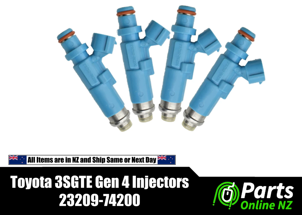 4pcs New Injectors 23250-74200 23209-74200 For Toyota 3SGTE Gen 4 Caldina GTT
