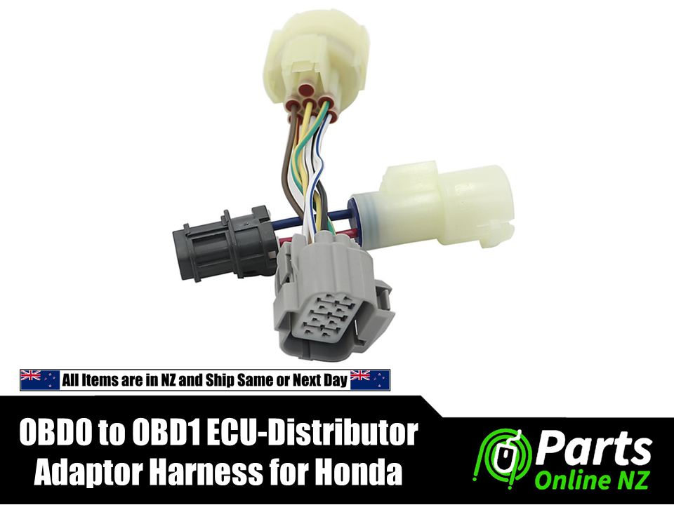 OBD0 to OBD1 ECU Distributor Adaptor Connector Wire Harness Cable For Honda