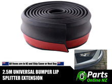 Load image into Gallery viewer, Universal Front Rear Side Bumper Lip Splitter Spoiler Valance Chin Car Lip 2.5M
