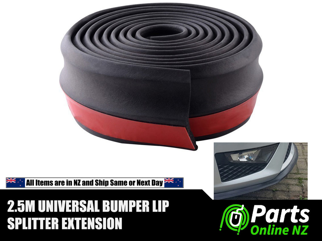 Universal Front Rear Side Bumper Lip Splitter Spoiler Valance Chin Car Lip 2.5M
